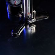 Pompă de podea Lezyne Alloy Floor Drive 3.5 - Presta Pro Chuck - argintiu lucios