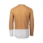 Tricou ciclism MTB POC MTB Pure LS Jersey - Aragonite Brown/Hydrogen White