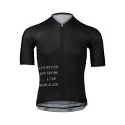 Tricou ciclism șosea POC Pristine Print Jersey - Uranium Black