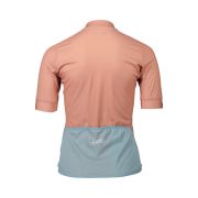 Tricou ciclism șosea POC Essential Road Logo Jersey W - Rock Salt/Mineral Blue