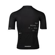 Tricou ciclism șosea POC Pristine Print Jersey - Uranium Black
