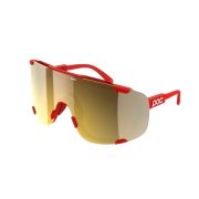 Ochelari ciclism POC Devour - Prismane Red/Clarity Road/Partly Sunny Gold