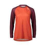 Tricou ciclism MTB POC MTB Pure LS Jersey W - Propylene Red/Agate Red