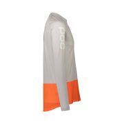 Tricou ciclism MTB POC MTB Pure LS Jersey - Granite Grey/Zink Orange