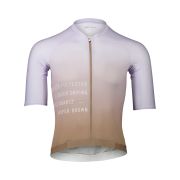 Tricou ciclism șosea POC Pristine Print Jersey - Gradient Jasper Brown/Purple Quartz