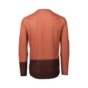 Tricou ciclism MTB POC MTB Pure LS Jersey - Himalayan Salt/Axinite Brown