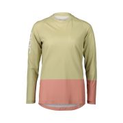 Tricou ciclism MTB POC MTB Pure LS Jersey W - Prehnite Green/Rock Salt