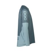 Tricou ciclism MTB POC Essential MTB LS Jersey - Calcite Blue