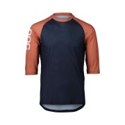 Tricou ciclism MTB POC MTB Pure 3/4 Jersey - Turmaline Navy/Himalayan Salt