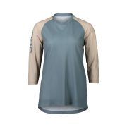 Tricou ciclism MTB POC MTB Pure 3/4 Jersey W - Calcite Blue/Light Sandstone Beige