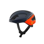 Cască ciclism șosea POC Omne Beacon MIPS - Apatite Navy Matt/Fluorescent Orange Matt