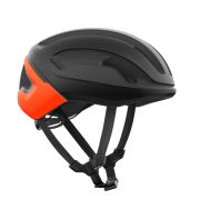 Cască ciclism șosea POC Omne Air MIPS - Uranium Black Matt/Fluorescent Orange Matt