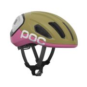 Cască ciclism șosea POC Amidal - Olivine Green Matt/Thulite Pink Matt