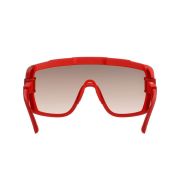 Ochelari ciclism POC Devour Ultra - Prismane Red/Clarity Trail/Partly Sunny Silver