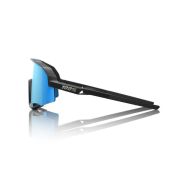 Ochelari ciclism 100% Slendale - Matte Black / HiPER Blue Multilayer Mirror Lens
