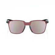 Ochelari de soare 100% Legere Square - Soft Tact Cool Gray / HiPER Crimson Silver Mirror Lens