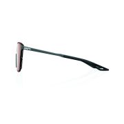 Ochelari de soare 100% Legere Square - Soft Tact Cool Gray / HiPER Crimson Silver Mirror Lens