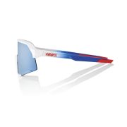 Ochelari ciclism 100% S3 - Total Energies Team Matte White / Metallic Blue / HiPER Blue Multilayer Mirror Lens