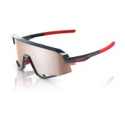 Ochelari ciclism 100% Slendale - Gloss Carbon Fiber / HiPER Crimson-Silver Lens
