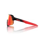 Ochelari ciclism 100% S3 - Elly 24 LE / Gloss Black Matte Red / HiPER Fire Red Mirror