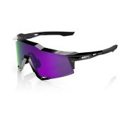 Ochelari ciclism 100% Speedcraft - Polished Black / HiPER Polarized Lavender Mirror