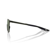 Ochelari de soare 100% Legere Square - Soft Tact Army Green / Grey Green Lens