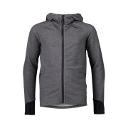 Hanorac merino copii POC Merino Zip Hood - Sylvanite Grey Melange