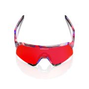 Ochelari ciclism 100% S3 FDJ - Gloss Translucent Red/Blue / HiPER Fire Red Mirror Lens