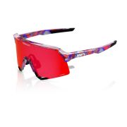 Ochelari ciclism 100% S3 FDJ - Gloss Translucent Red/Blue / HiPER Fire Red Mirror Lens
