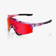 Ochelari ciclism 100% Speedcraft FDJ - Gloss Translucent Red/Blue / HiPER Fire Red Mirror Lens