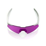 Ochelari ciclism 100% A2 Aspire - Matte White / HiPER Pink Lavender Lens