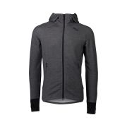 Hanorac merino POC Merino Zip Hood - Sylvanite Grey Melange