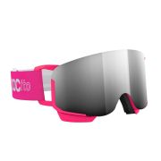 Ochelari schi copii POC Nexal - Fluorescent Pink/Partly Sunny Silver