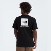 Tricou The North Face Evolution Box NSE Regular pentru bărbați - negru Black | White | poliester reciclat