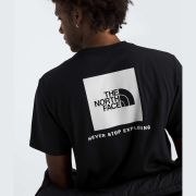 Tricou The North Face Evolution Box NSE Regular pentru bărbați - negru Black | White | poliester reciclat