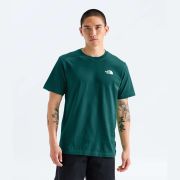 Tricou The North Face Evolution Box NSE Regular pentru bărbați - verde petrol Pacific Teal | poliester reciclat