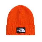 Căciulă The North Face Logo Box Cuffed - portocaliu Orange | material 100% reciclat