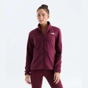 Bluză polar The North Face Glacier pentru damă - bordo Burgundy Crush | poliester 100% reciclat