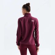 Bluză polar The North Face Glacier pentru damă - bordo Burgundy Crush | poliester 100% reciclat