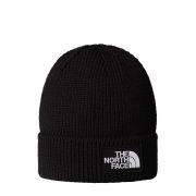 Căciulă The North Face Logo Box Cuffed - negru Black | material 100% reciclat