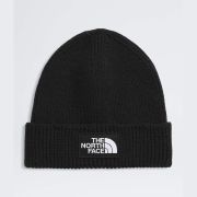 Căciulă The North Face Logo Box Cuffed - negru Black | material 100% reciclat