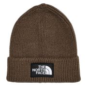 Căciulă The North Face Logo Box Cuffed - maro Smokey Brown | material 100% reciclat