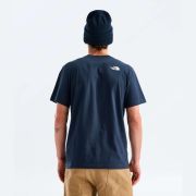 Tricou The North Face Evolution Box Half Dome Regular pentru bărbați - bleumarin Summit Navy | bumbac și poliester