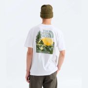 Tricou The North Face Pitch A Tent Relaxed pentru bărbați - alb White | bumbac 100%