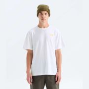 Tricou The North Face Pitch A Tent Relaxed pentru bărbați - alb White | bumbac 100%