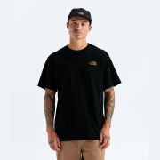 Tricou The North Face Pitch A Tent Relaxed pentru bărbați - negru Black | bumbac 100%