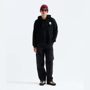 Hanorac The North Face Box Half Dome Regular Full Zip pentru bărbați - negru Black | bumbac și poliester
