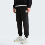 Pantaloni jogger The North Face Box Half Dome Regular Tapered pentru bărbați - negru Black | bumbac și poliester