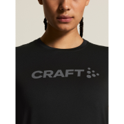 Tricou alergare Craft Essence Logo Tee 2 damă - negru