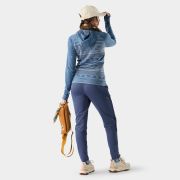 Hanorac de corp Smartwool Classic Thermal Merino Base Layer 1/2 Zip Hoodie - damă - Nightfall Fair Isle Fun